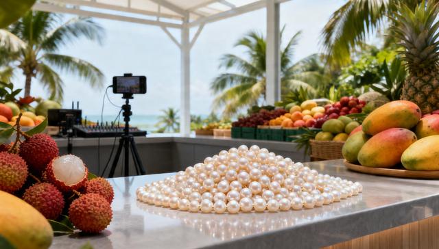 高价珍珠项链;海南;买走