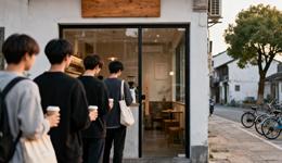 我在小城开小店，客人打着“飞的”来排队